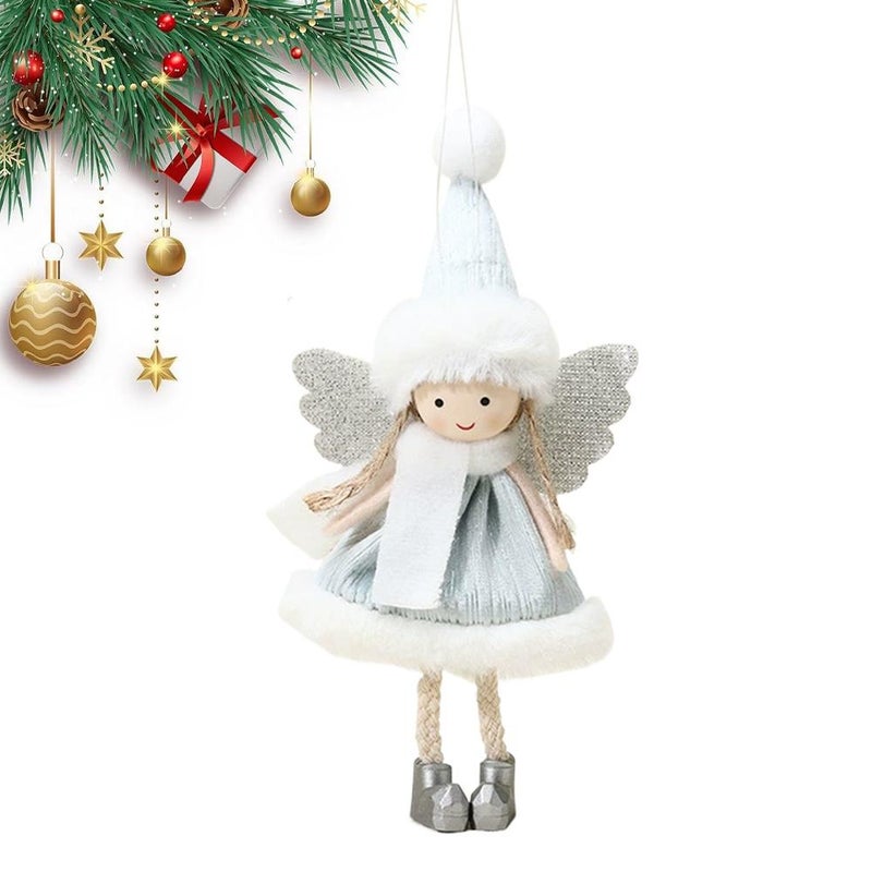 Angel Doll Pendant Tree Hanging Ornaments,Christmas Angels Ornament,Plush Angel Doll Pendant for Christmas Tree Fireplace Living Room Bedroom Decoration - Image 1